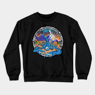 Scorpion Blue Crewneck Sweatshirt